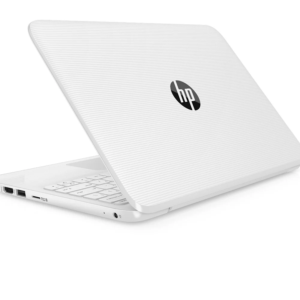 HP White Laptop Slim Design Portable